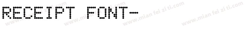 receipt font字体转换